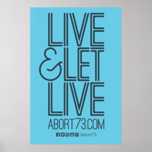 Live PosterとLet Live Poster (Abort73.com) ポスター