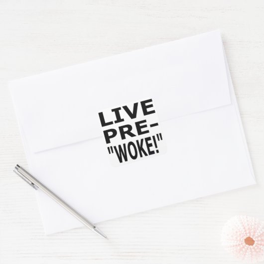 LIVE PRE- "WOKE!" スクエアシール (封筒)