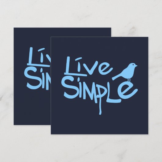 Live Simple (正面/裏面)