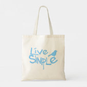 Live Simple トートバッグ (裏面)
