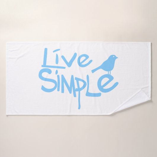 Live Simple バスタオル (バスタオル)
