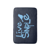 Live Simple バスマット (正面縦)