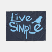 Live Simple フリースブランケット (正面(横))