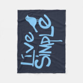 Live Simple フリースブランケット (正面)