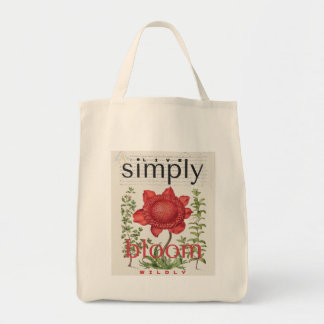 Live Simply Bloom Wildly Botanical Tote Bag トートバッグ