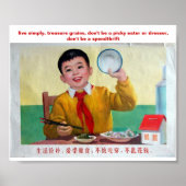 Live simply, treasure grains, ... ポスター (正面)