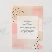 Live Stream Virtual's 結婚抽象芸術Pink 招待状 (正面/裏面)