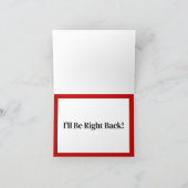 Live Streamingまもなくカードに戻る サンキューカード (内部)