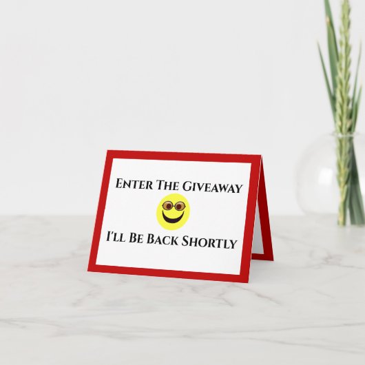 Live Streamingまもなくカードに戻る サンキューカード (正面)