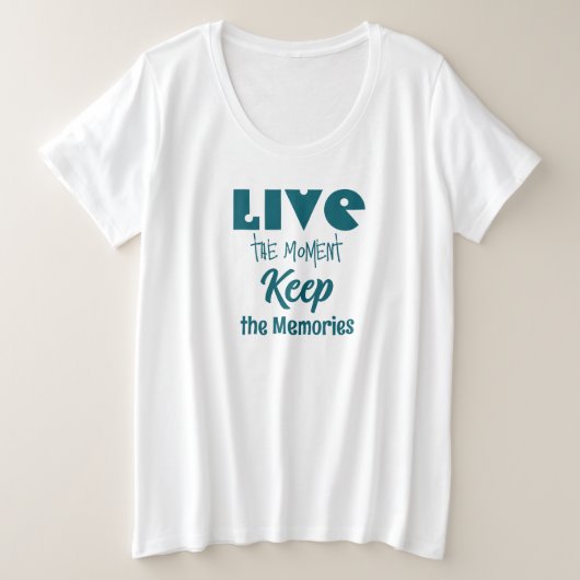 Live the Moment 保, the Memories Tシャツ (デザイン正面)