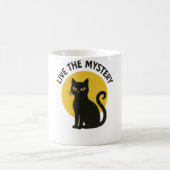 Live the Mystery 黒猫の月 Tシャツ コーヒーマグカップ (中央)