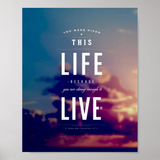 Live This Life - 8"x10"アートプリント ポスター