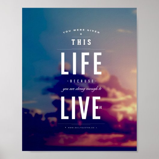 Live This Life - 8"x10"アートプリント ポスター (正面)