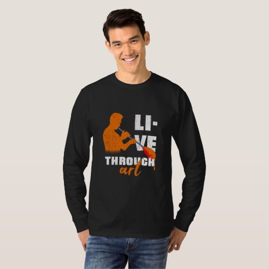 Live through glass tシャツ (正面フル)