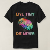 Live Tiny Die Never  Funny Tardigrade  Science Ner Tシャツ (デザイン正面)