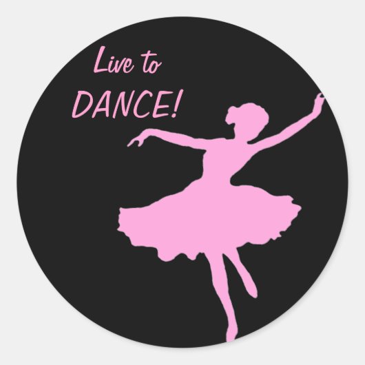 LIVE to DANCE! ラウンドシール (正面)