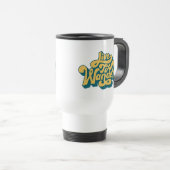 Live To Wander Retro Travel Mug 70s Style トラベルマグ (正面右)