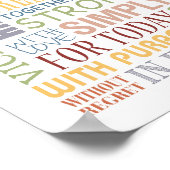 LIVE Typographicプリント,ライブ,笑い,ラブシリーズ ポスター (角)