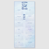 Live Weird Fake Your Death 2026 BlueCalendar (正面)