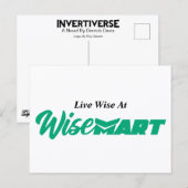 「Live Wise At WiseMart」 – ポストカード (正面/裏面)