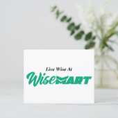 「Live Wise At WiseMart」 – ポストカード (スタンド正面)