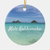 Live with Aloha Hawaii Ceramicオーナメント セラミックオーナメント (正面)