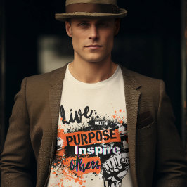 Live with Purpose: Inspire Others Tシャツ