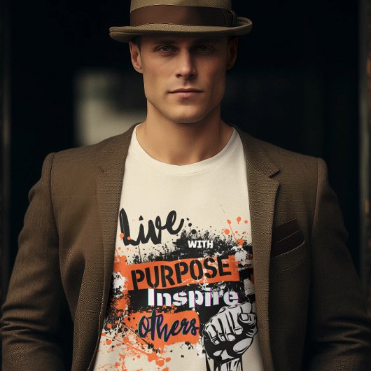 Live with Purpose: Inspire Others Tシャツ