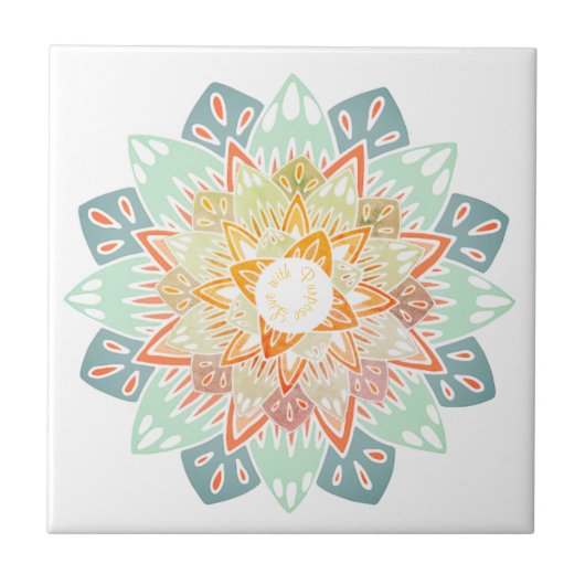Live with Purpose Mandala タイル (正面)