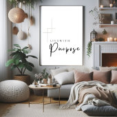 Live with Purpose Printable wall art, ポスター