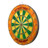 Live Your Dream Motivational ダーツボード (正面右)