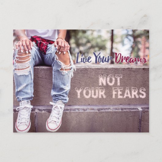 Live Your Dreamsポストカード ポストカード (正面)
