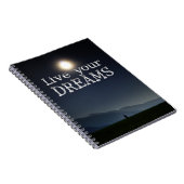 Live Your Dreamsモチベーション引用文 ノートブック (右側)