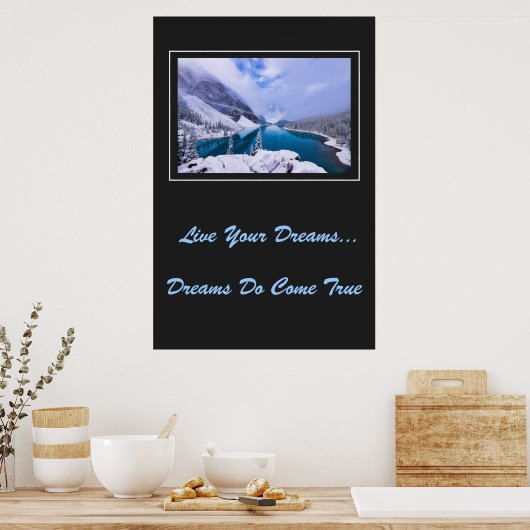 Live Your Dreams Poster ポスター (キッチン)