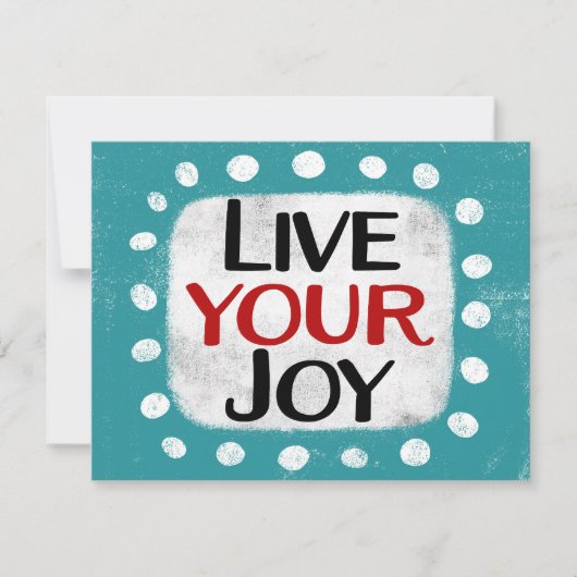 Live Your Joy Greeting Card カード (正面)