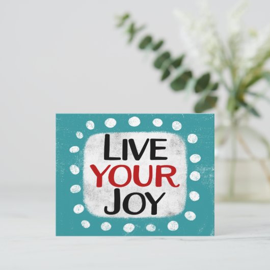 Live Your Joy Greeting Card カード (スタンド正面)