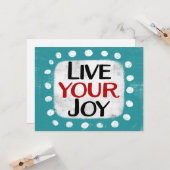 Live Your Joy Greeting Card カード (正面/裏面インサイチュ)