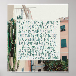 Live your Life引用文 ポスター