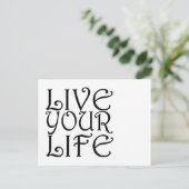 「Live Your Life」ポストカード ポストカード (スタンド正面)