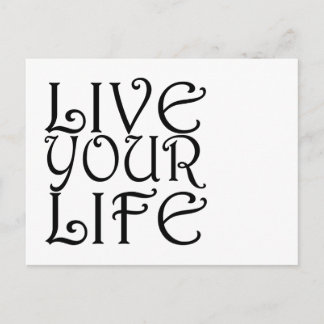 「Live Your Life」ポストカード ポストカード