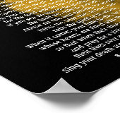 "Live Your Life"黄金の羽根、テカンセ長 ポスター (角)