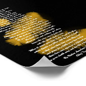 "Live Your Life"黄金の羽根、テカンセ長 ポスター (角)