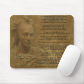 "Live Your Life" Chief Tecumseh mousepad マウスパッド (マウス)
