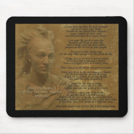 "Live Your Life" Chief Tecumseh mousepad マウスパッド