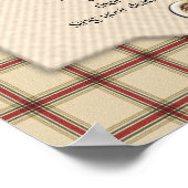 "Live Your Life" on plaid Chief Tecumseh ポスター (角)