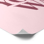 Live Your Life Your Way Quote Pink Typography ポスター (角)