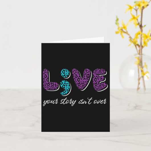 Live Your Story Is Over - Shide Prevention Aw カード (黄色い花)