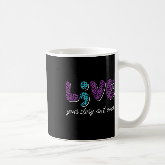Live Your Story Is Over - Shide Prevention Aw コーヒーマグカップ (右)