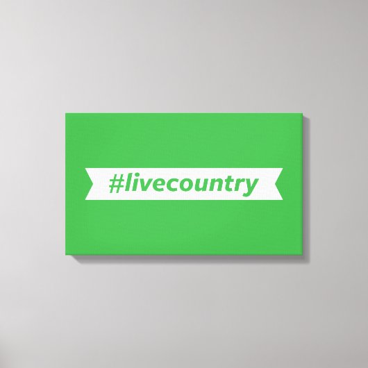 #LiveCountry キャンバスプリント (正面)