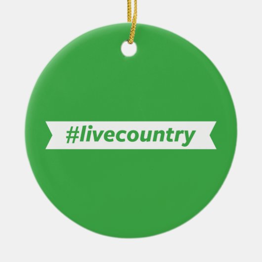 #LiveCountry セラミックオーナメント (正面)